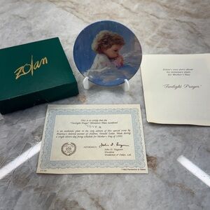 Donald Zolan “Twilight Prayer” Mini Collector Plate #7245A